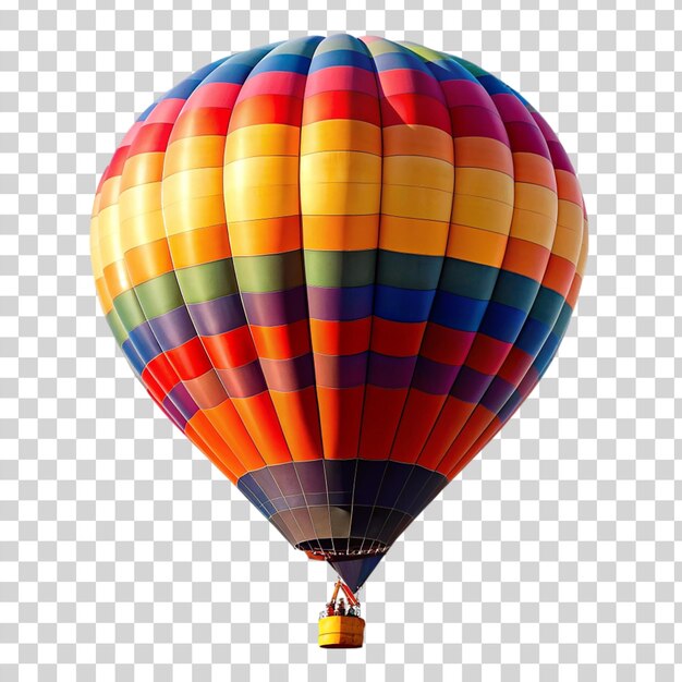 Hot air balloon isolated on transparent background