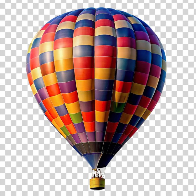 Hot air balloon isolated on transparent background