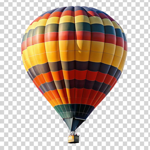 Hot air balloon isolated on transparent background