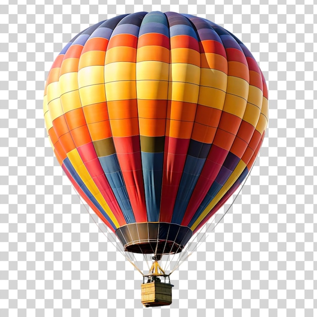 Hot air balloon isolated on transparent background