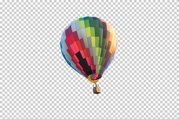 Hot air balloon isolated