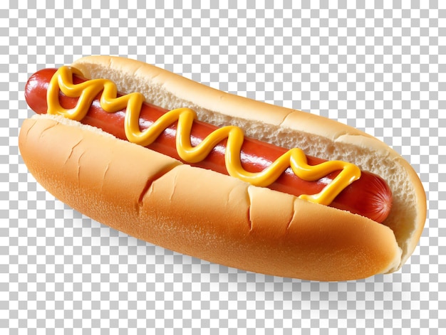 Hot dog isolated on white and transparent background png