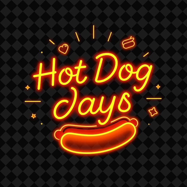 PSD a hot dog sign that says hot dogs days