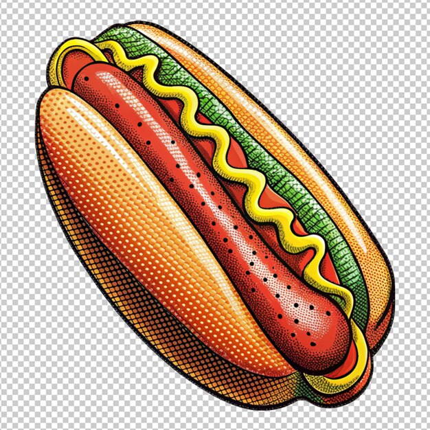 hot dog on transparent background