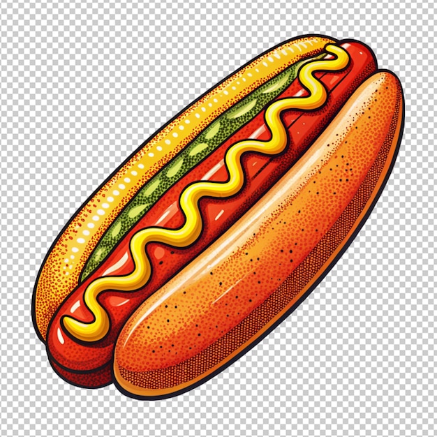 PSD hot dog on transparent background