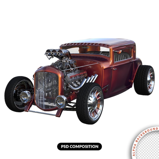 Hot Rod 3D render