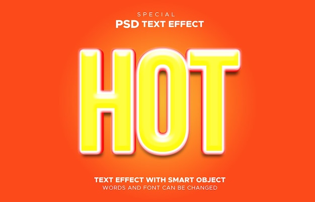 Hot Text Effect smart object