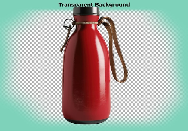 Hot water bottle isolated on transparent background