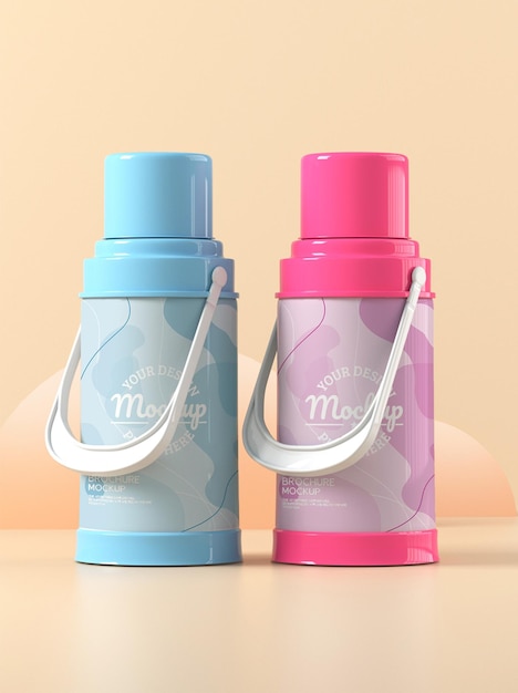 hot water flask design mockup