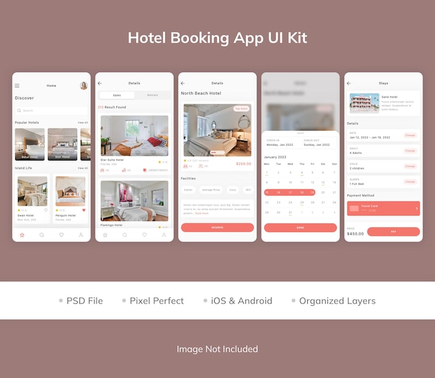 Hotel Booking App UI Kit