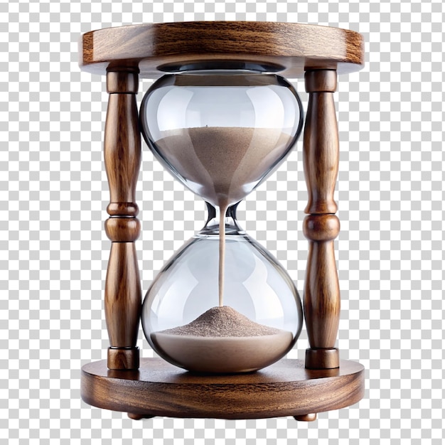 Hourglass isolated on transparent background