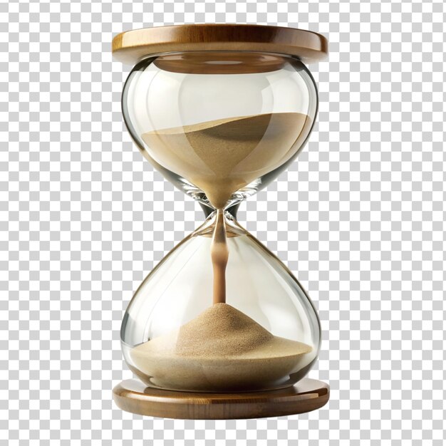 Hourglass isolated on transparent background