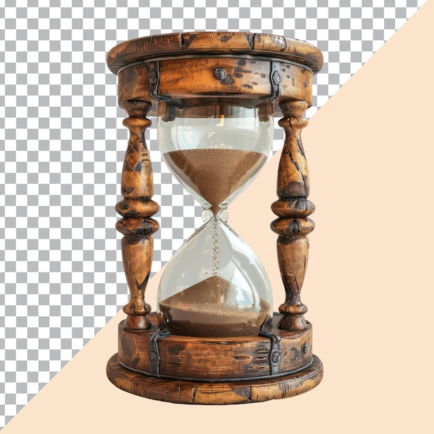 PSD hourglass isolated on white