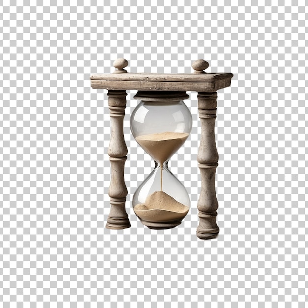 an hourglass with the hourglass in the middle