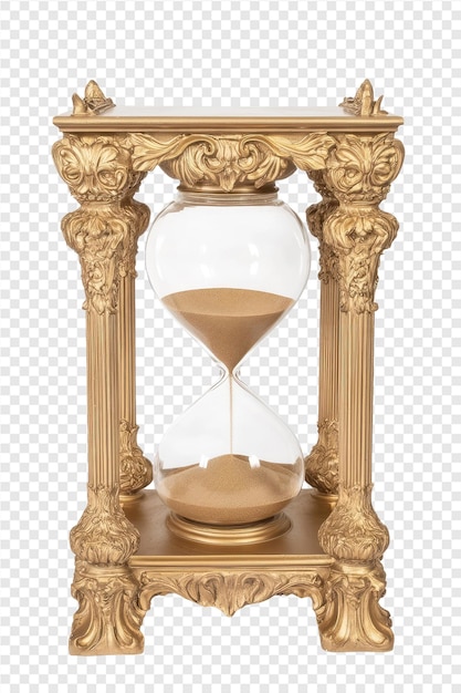 a hourglass with the hourglass on a transparent background