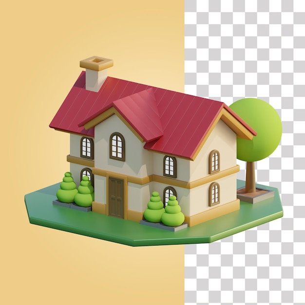 House 3d illustration