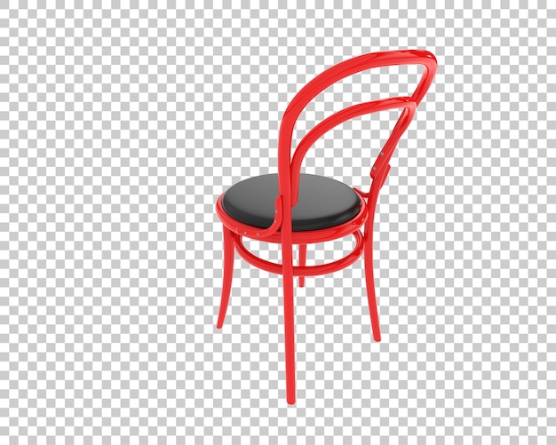 PSD house chair isolated on transparent background 3d rendering illustration