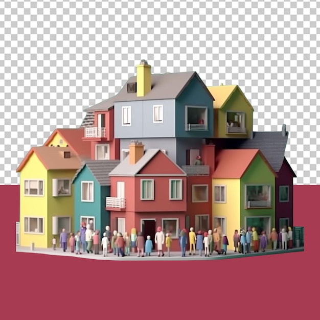 PSD house model png