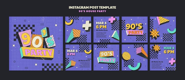 House party instagram posts