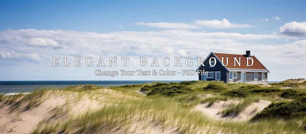 house in the sand dune