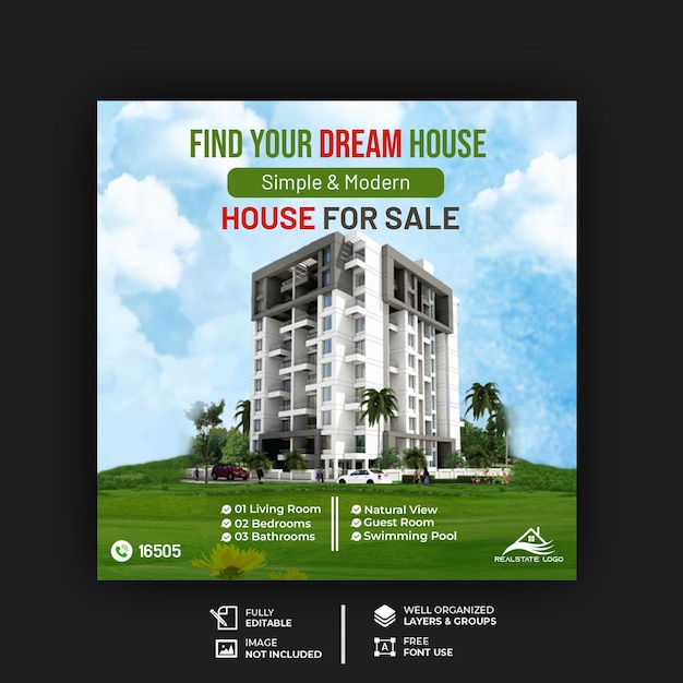 House Sell Instagram Post Collection and Web Banner