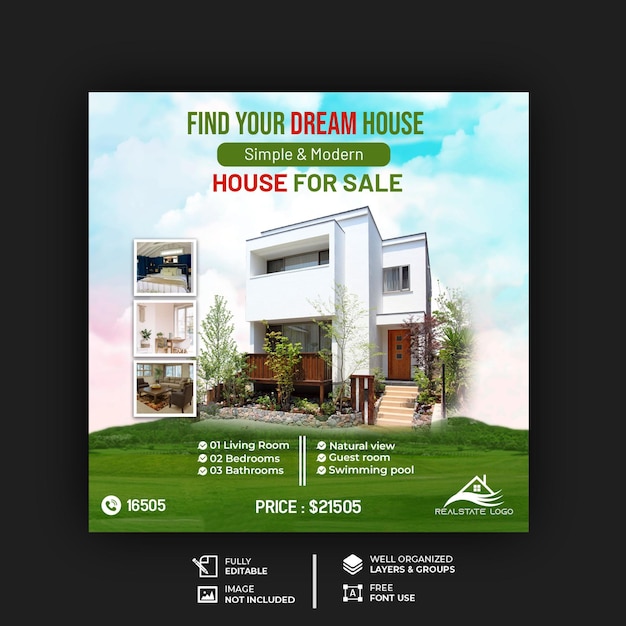 House Sell Instagram Post Collection and Web Banner