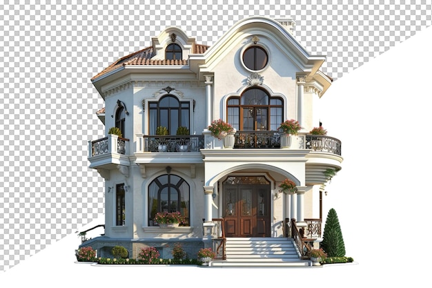 a house with a balcony and a balcony