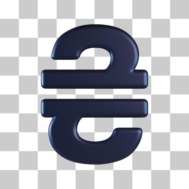 Hryvnia 3D Icon