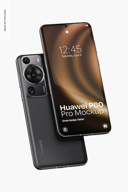 Huawei P60 Pro Mockup Floating