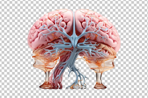 PSD human brain organ high quality realistic image