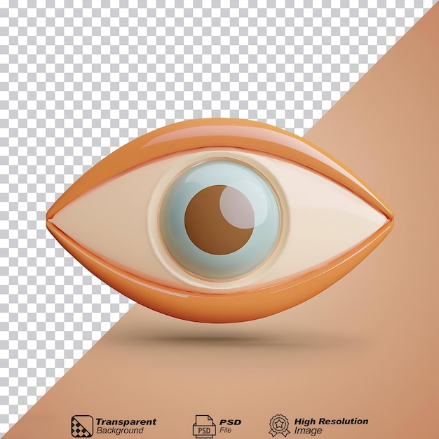 Human Eye Icon isolated on transparent background