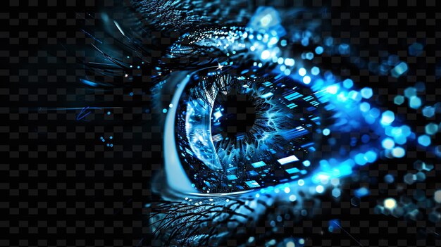 PSD a human eye with blue eyes that has the word eye on it