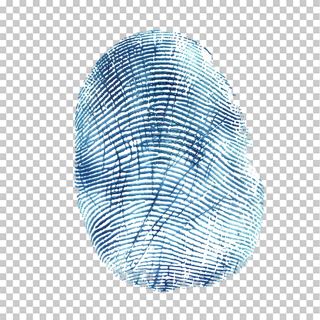 PSD human fingerprint transparent background