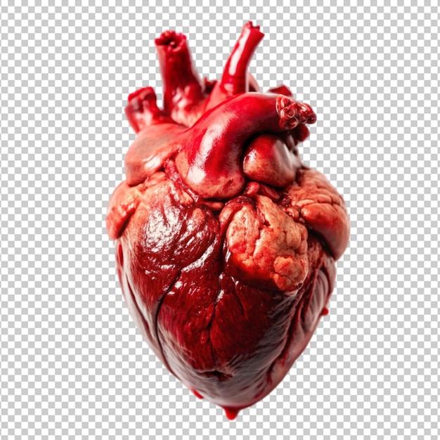 PSD a human heart with blood on it