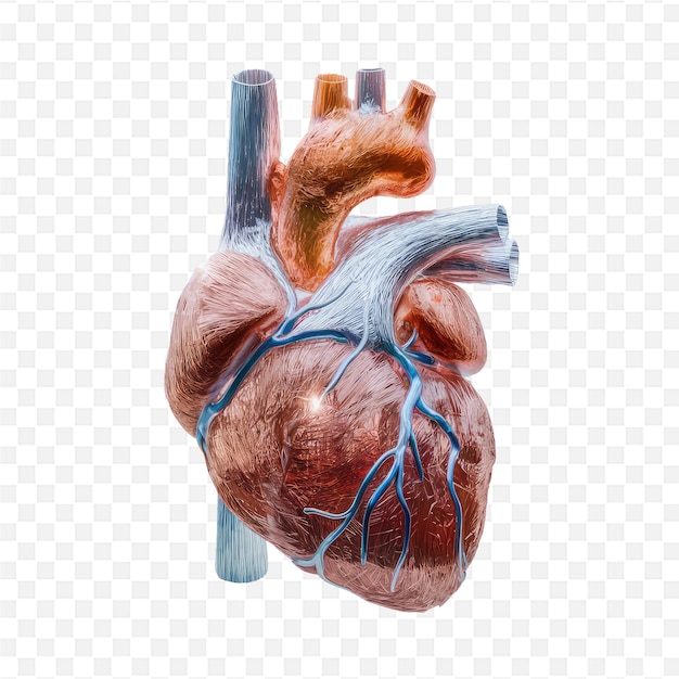 a human heart with the human heart on it