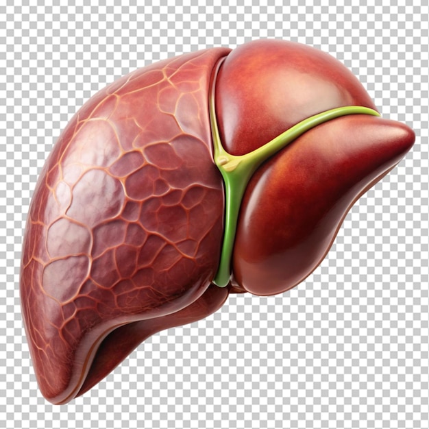 Human internal organ on transparent background