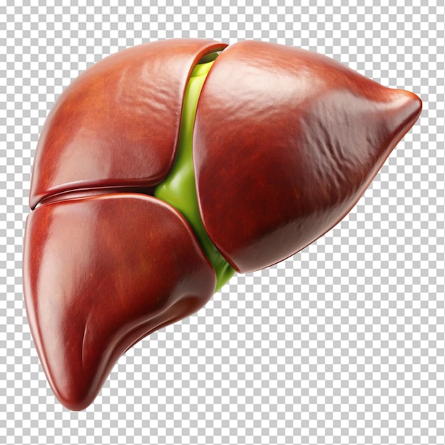 Human internal organ on transparent background