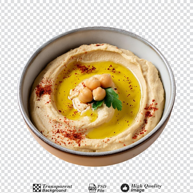 Hummus isolated on transparent background