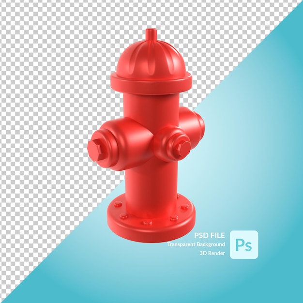 hydrant 3d illustration rendering