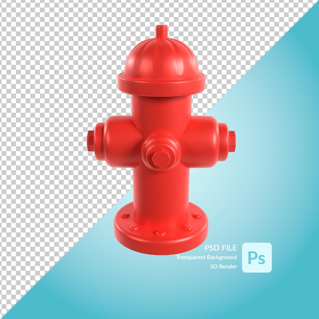 hydrant 3d illustration rendering