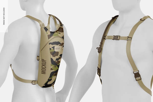 PSD hydratation backpacks mockup