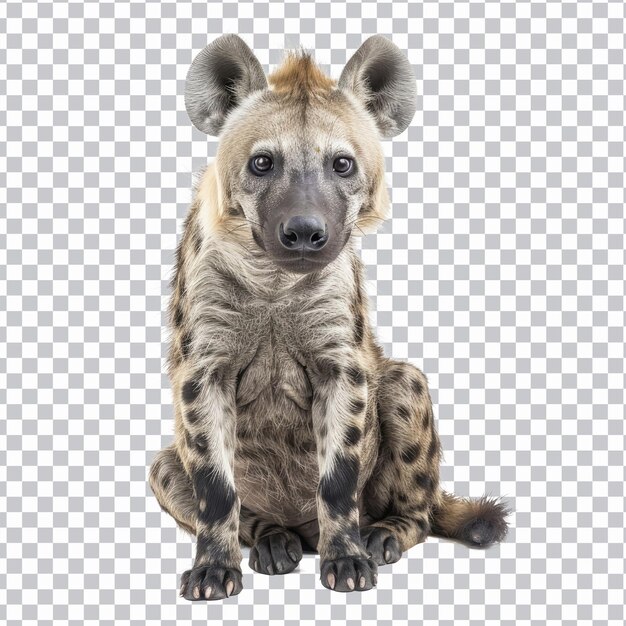 PSD hyena isolated on png