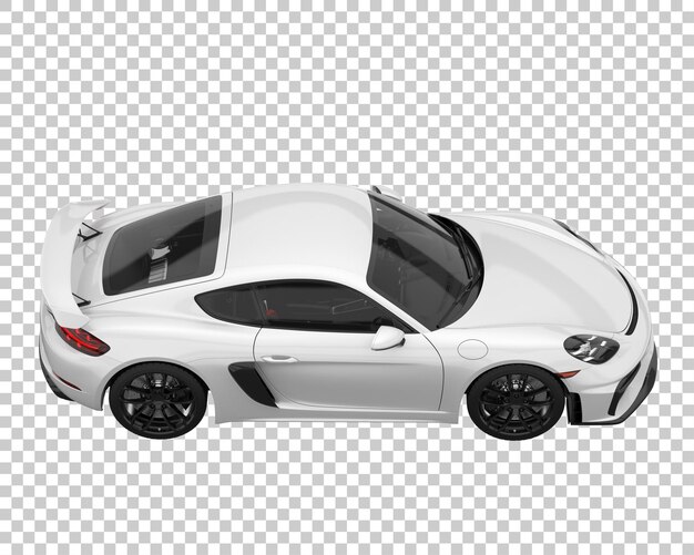 Hyper car on transparent background. 3d rendering - illustration