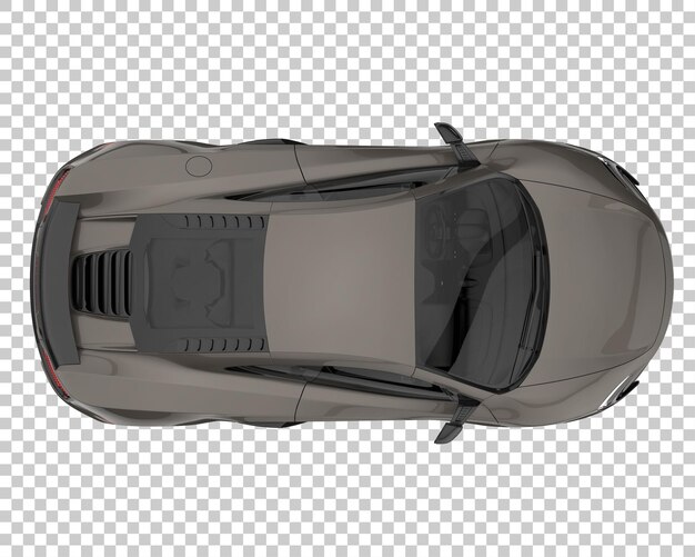 Hyper car on transparent background. 3d rendering - illustration