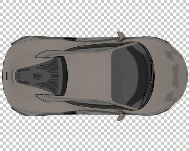 Hyper car on transparent background. 3d rendering - illustration