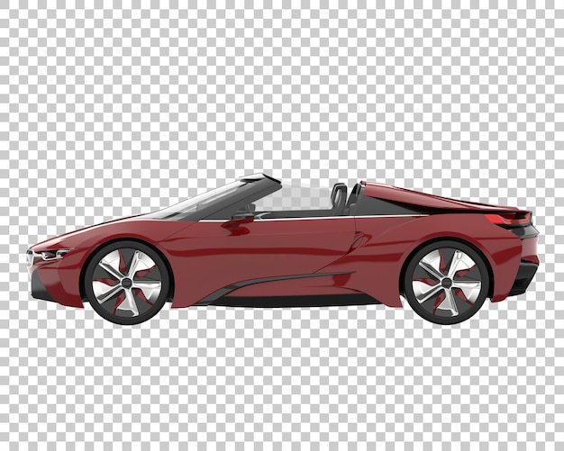 Hyper car on transparent background. 3d rendering - illustration