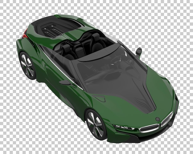 Hyper car on transparent background. 3d rendering - illustration