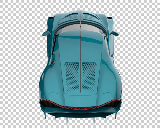 Hyper car on transparent background. 3d rendering - illustration