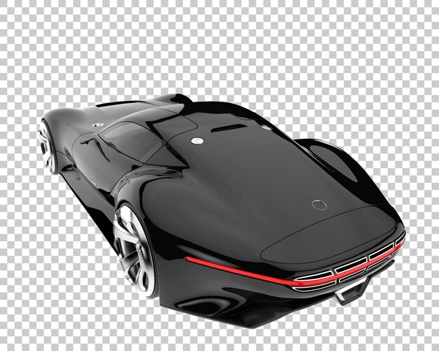 Hyper car on transparent background. 3d rendering - illustration