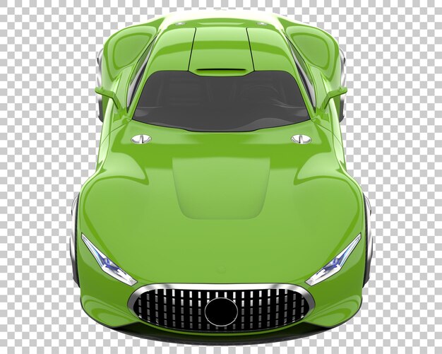 Hyper car on transparent background. 3d rendering - illustration